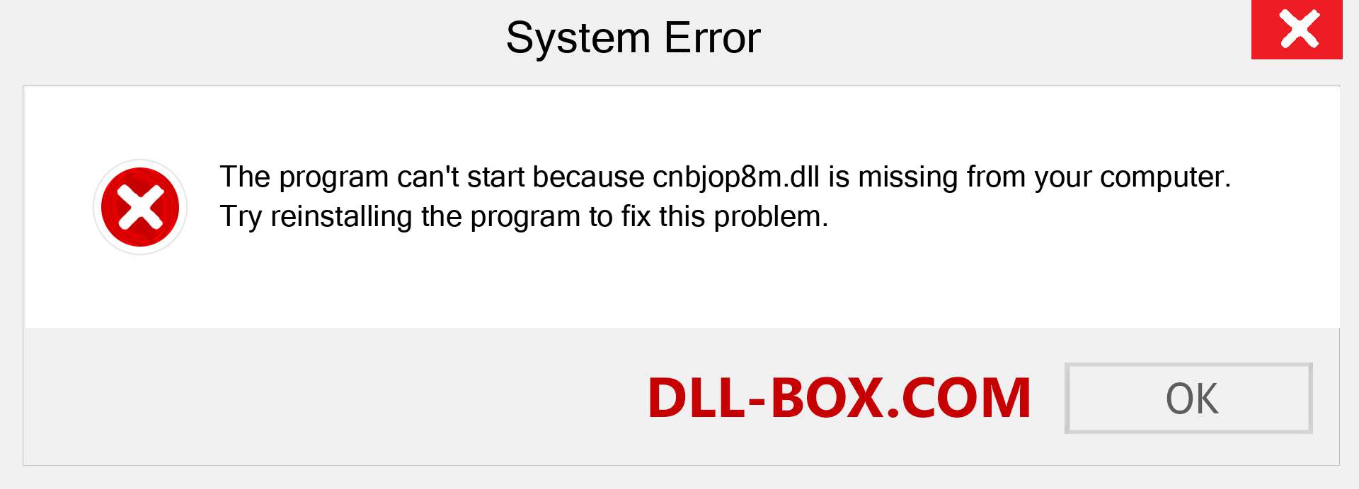  cnbjop8m.dll file is missing?. Download for Windows 7, 8, 10 - Fix  cnbjop8m dll Missing Error on Windows, photos, images