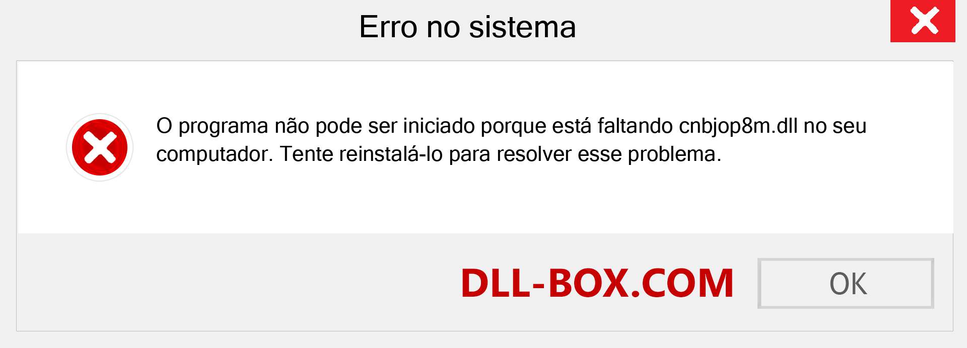 Arquivo cnbjop8m.dll ausente ?. Download para Windows 7, 8, 10 - Correção de erro ausente cnbjop8m dll no Windows, fotos, imagens